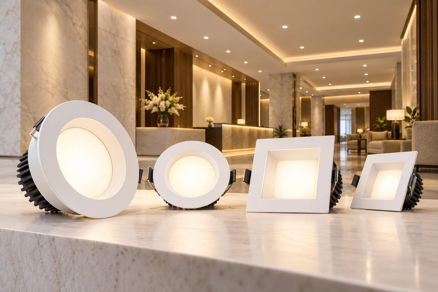 Đèn LED âm trần – thiết kế và cấu hình chiếu sáng
