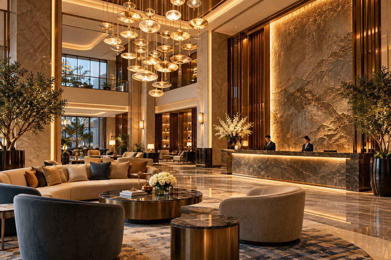 Đèn trang trí trong không gian hospitality cao cấp