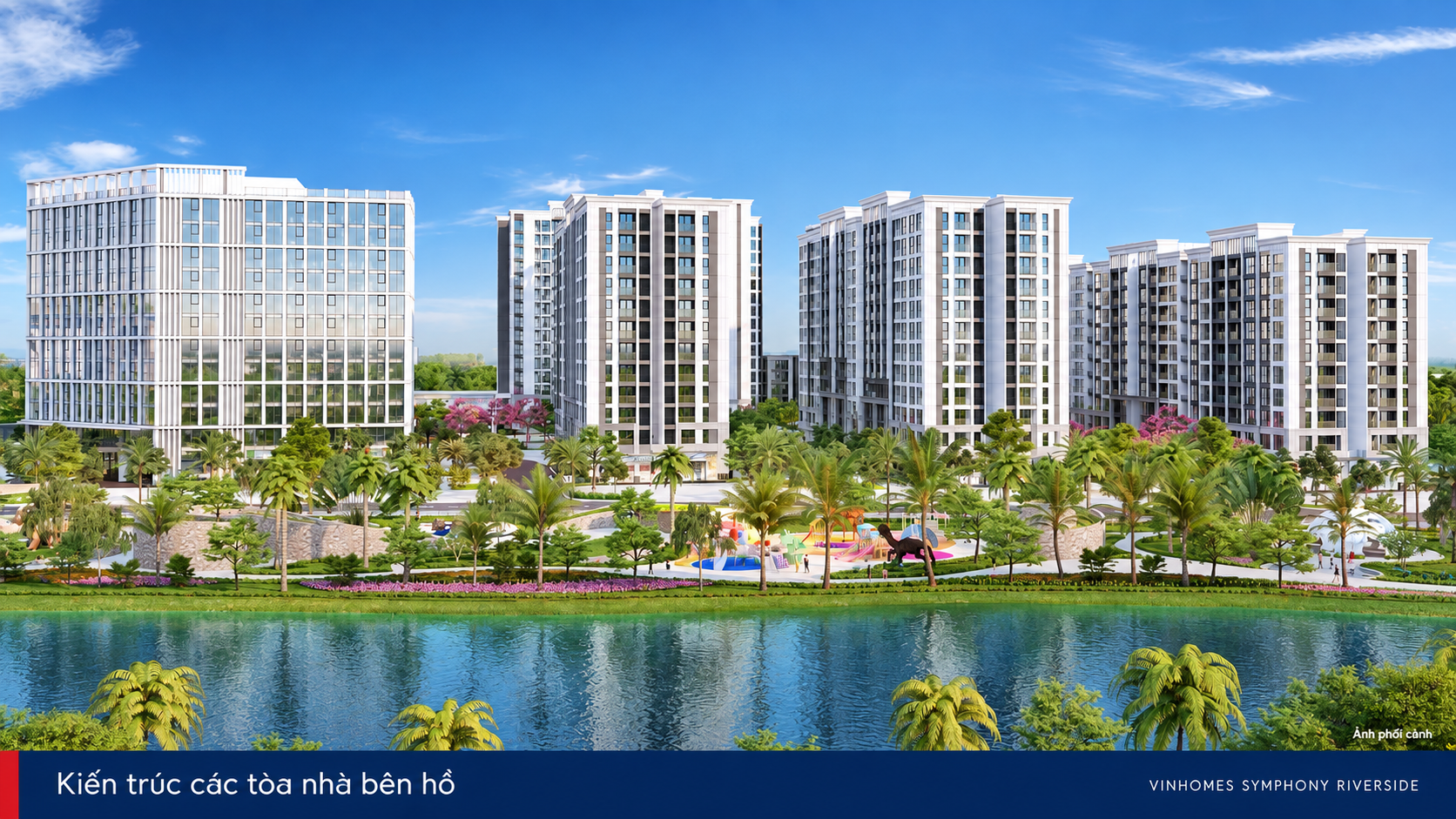 Kiến trúc không gian xung quanh bên hồ